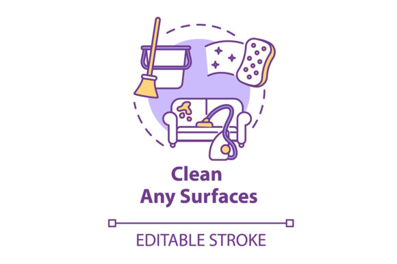 Download Clean Any Surfaces Concept Icon - Surface Collection